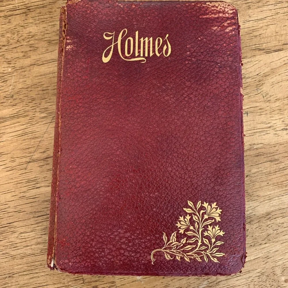 The Early Poems of Oliver Wendell Holmes POEMS Book Leather Cover W.B.‎ Conkey